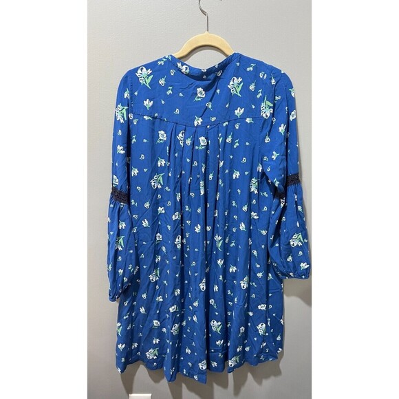 Matilda Jane Womens Blue Floral Flowy Dress M Day Tripping Boho Long Sleeve - Picture 11 of 15